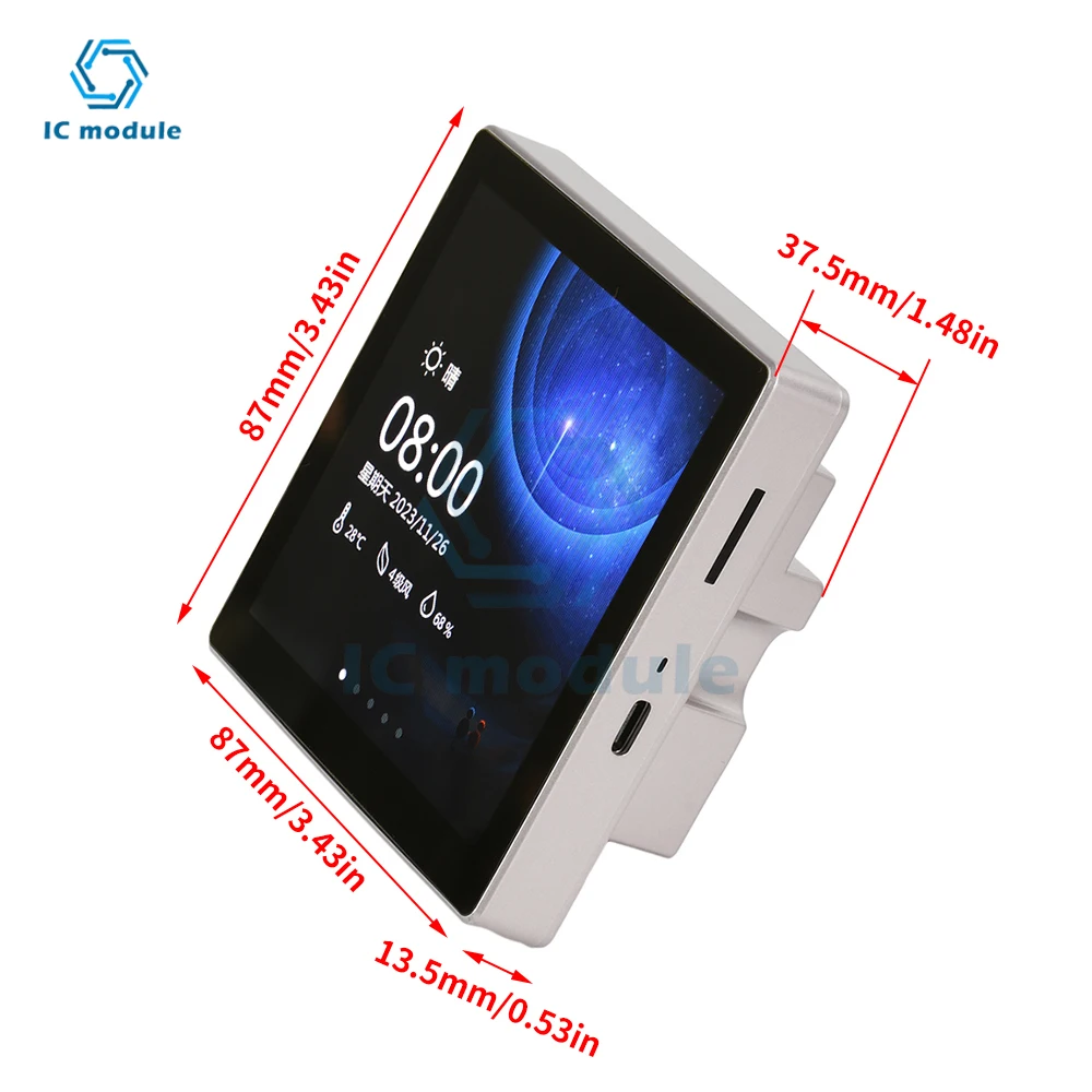 ESP32-S3 Entwicklungsboard LVGL 4,0 Zoll 480*480 Smart Display ESP32 – Bild 6