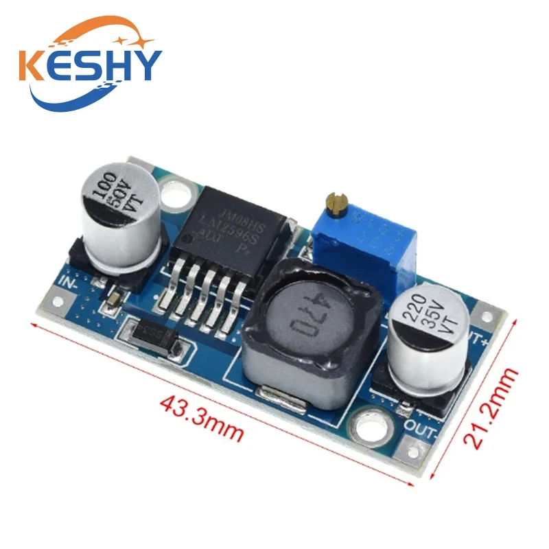 LM2596 Step-Down-Modul DC zu DC Einstellbarer Buck-Konverter – Bild 2