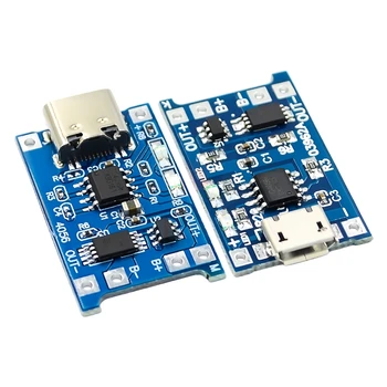 5V 1A Micro/Typ-c USB 18650 TP4056 Lithium-Batterie Ladegerät Modul Lade Board mit Schutz Dual Funktionen