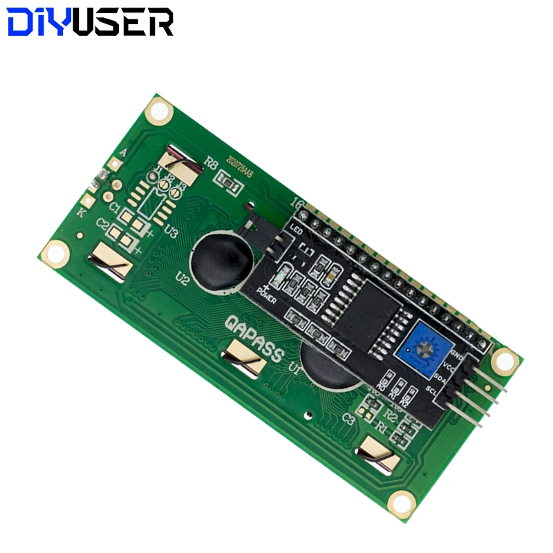 LCD1602 1602 LCD-Modul Blauer / Gelbgrüner Bildschirm 16x2 Zeichen – Bild 2