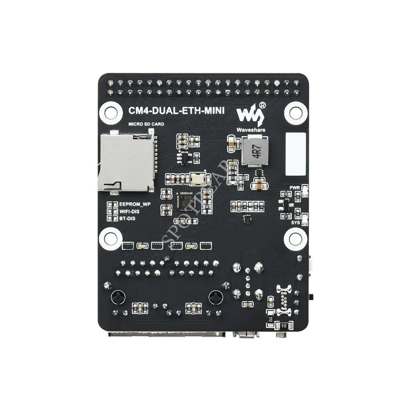 Raspberry Pi Rechen Modul 4 CM4 IO Board Dual Gigabit Ethernet Mini – Bild 4