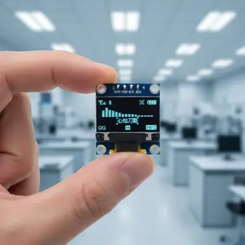 0,96 Zoll SSD1306 OLED-Display 128x64 IIC I2C Serielles Bildschirmmodul für Mikrocontroller-Programmierung