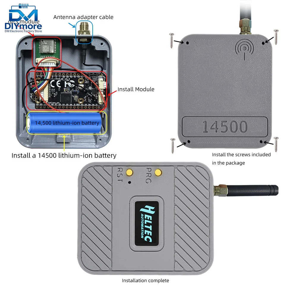 Meshtastic Heltec V4 0,96 Zoll OLED Solarbetriebenes LoRa 32 Dev-Board – Bild 3