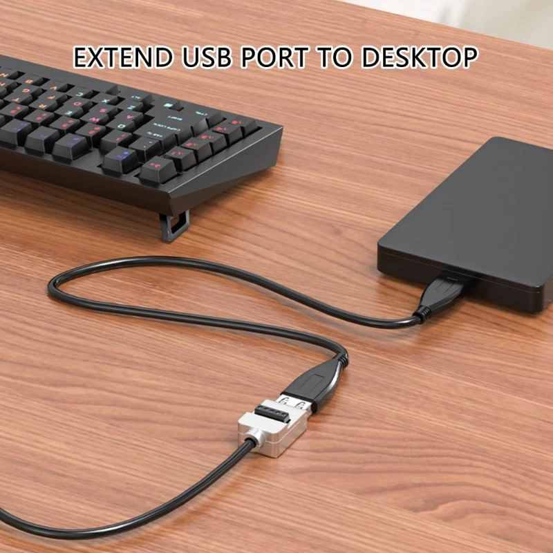 USB2.0 Lötfreier Adapter Metallgehäuse USB 2.0 Stecker Klemmenblock – Bild 5