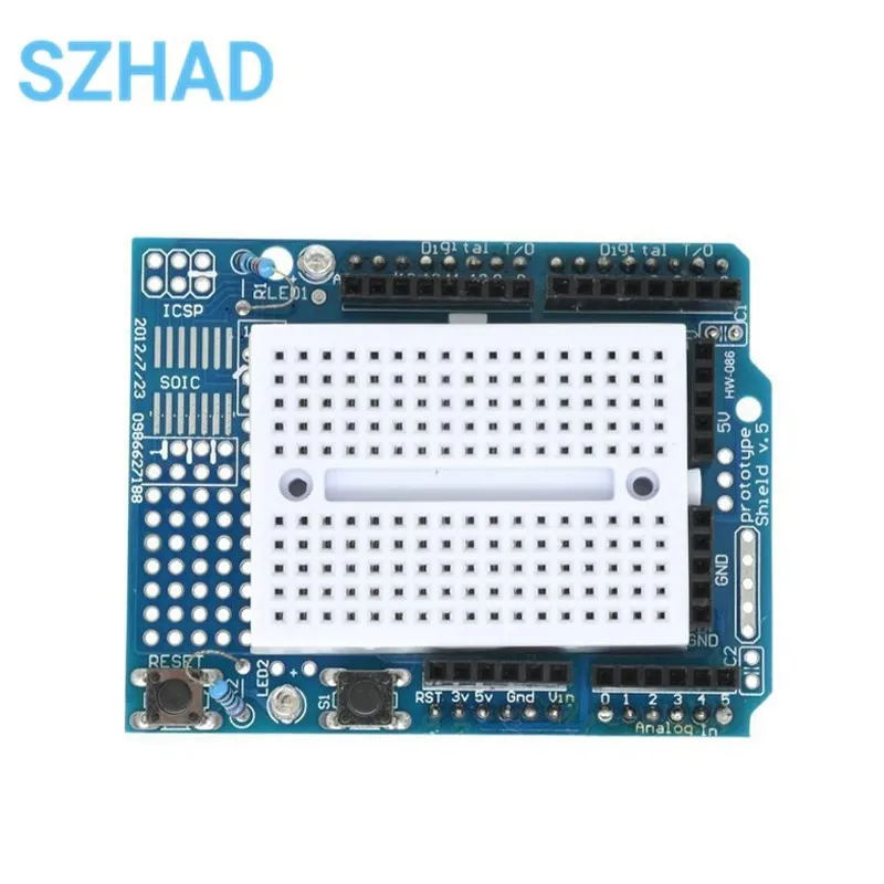 Smart Electronics UNO Proto Shield Prototyp-Erweiterungsplatine mit SYB-170 Mini-Breadboard basierend
