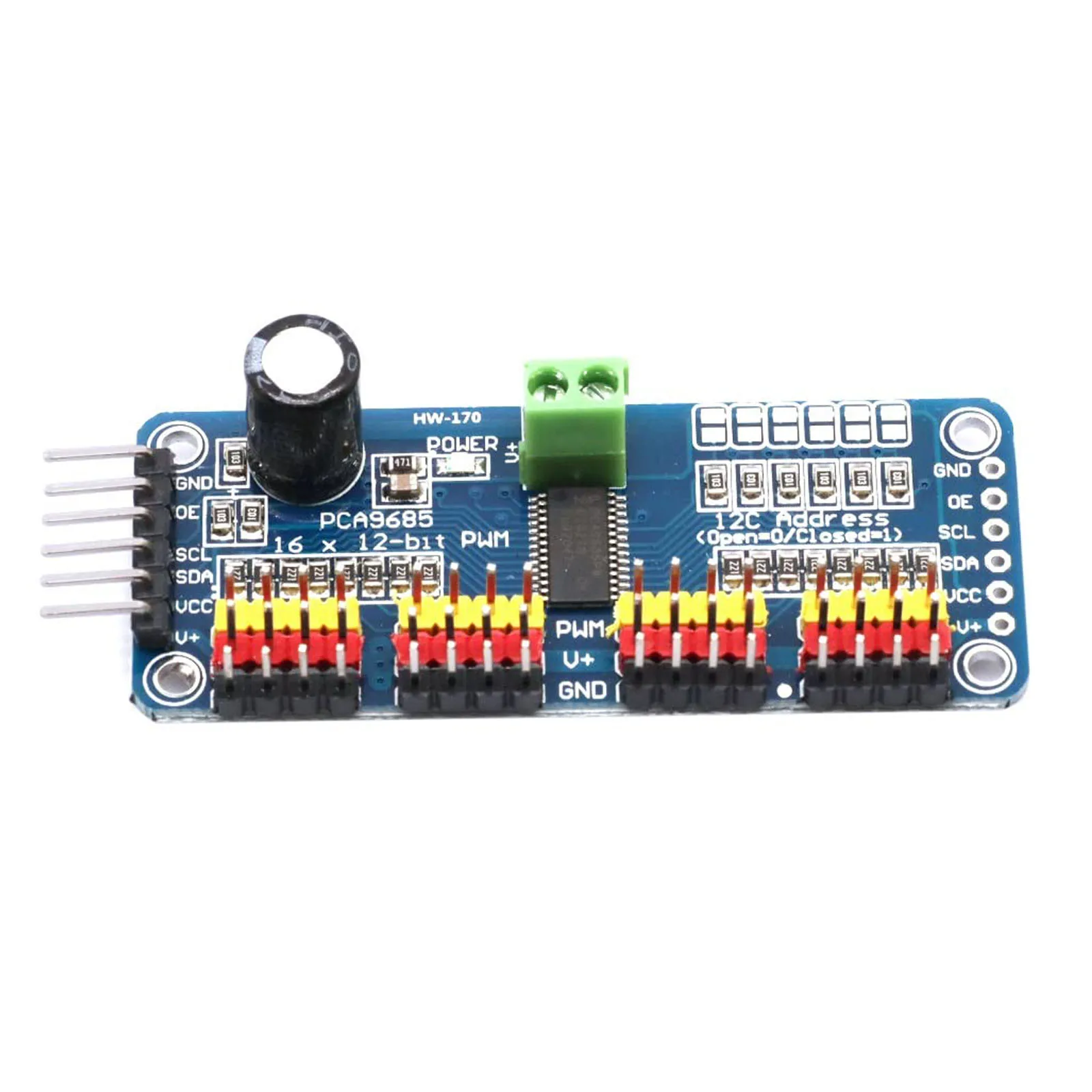 PCA9685PW 16 Kanal 12-Bit PWM Servo Schild Treiber I2C Schnittstelle – Bild 3