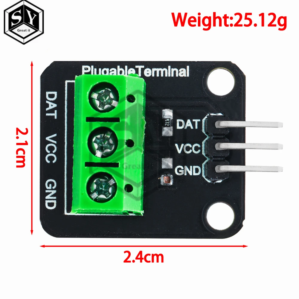 DS18B20 Temperatur Sensor Modul Kit Wasserdichte 100CM Digitale Sensor – Bild 2