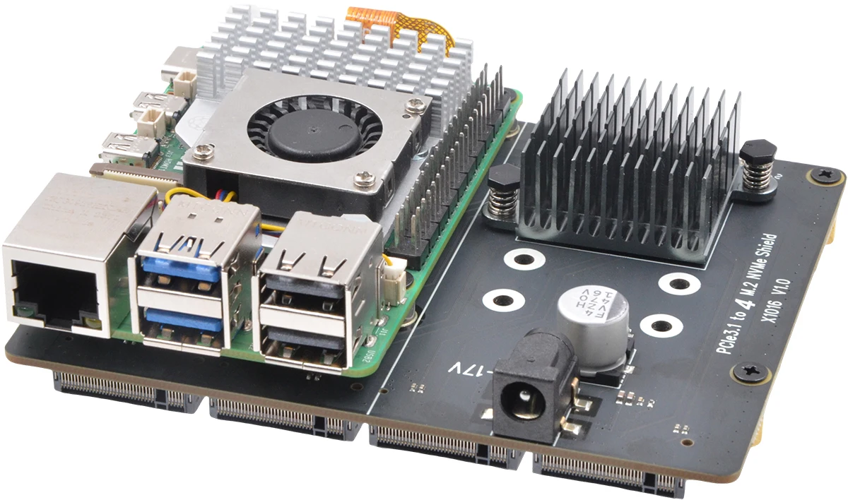 PCIe3.0 bis 4 M.2 NVMe-Schild für Raspberry Pi 5 – Bild 3