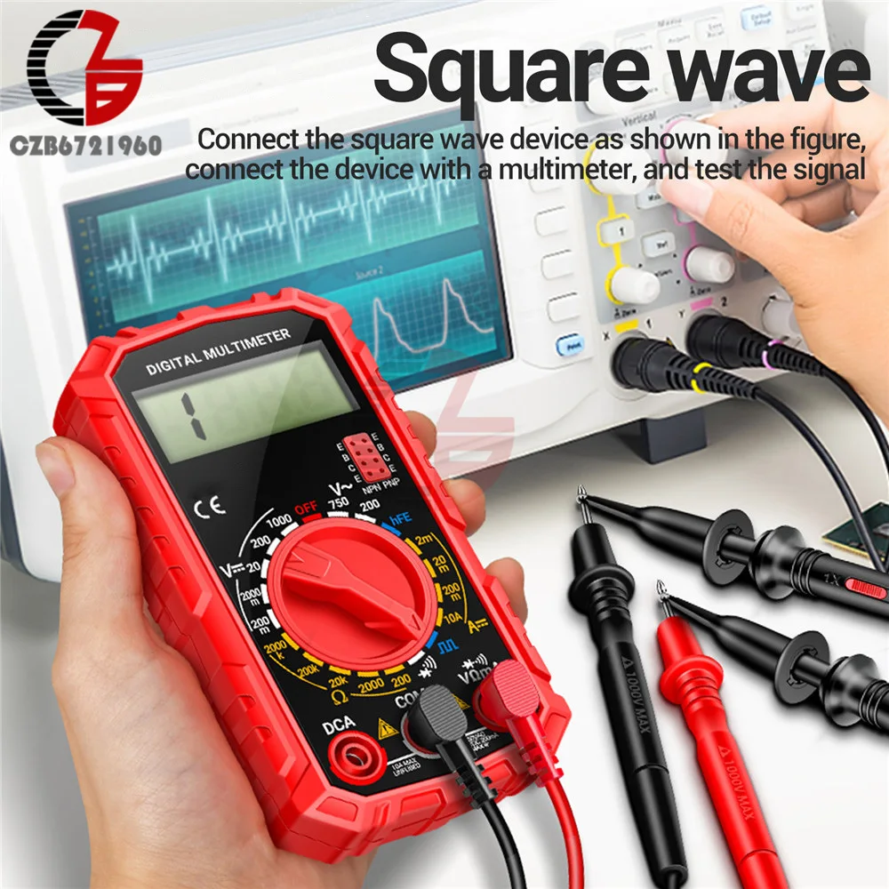 1999 Zählungen LED Digital Multimeter AC/DC Spannungs strom tester – Bild 2
