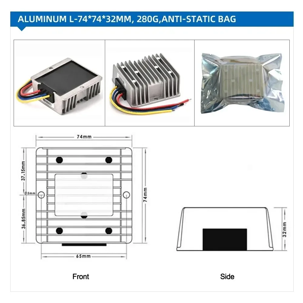 Isolierter 84V 72V 60V 48V36V 24V12V 100V DC auf 24V 5V 12V DC Regler – Bild 6