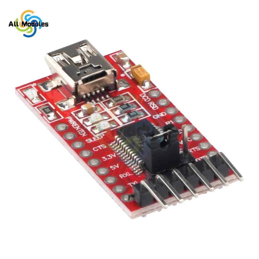 FT232RL FTDI USB 3,3 V 5,5 V zu TTL Serielles Adaptermodul für Arduino – Bild 3
