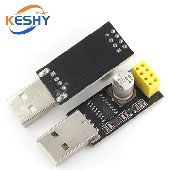 ESP01 Programmieradapter UART GPIO0 ESP-01 Adapter ESP8266 CH340G USB zu ESP8266 Serielles Drahtloses