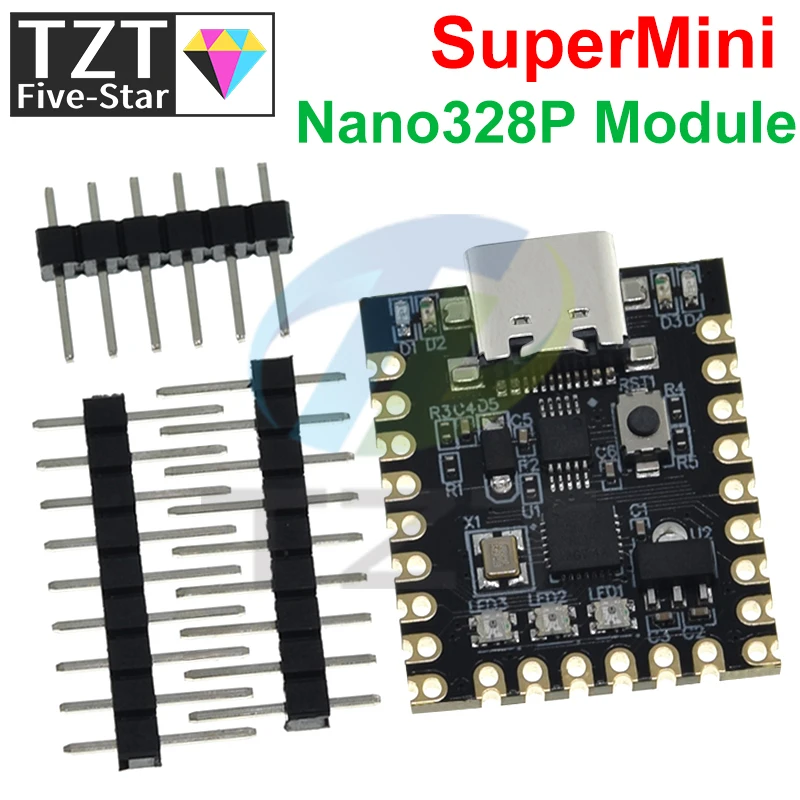 TZT 1/2PCS NANO V3.0 / Nano SuperMini Typ-C Entwicklungsboard – Bild 5