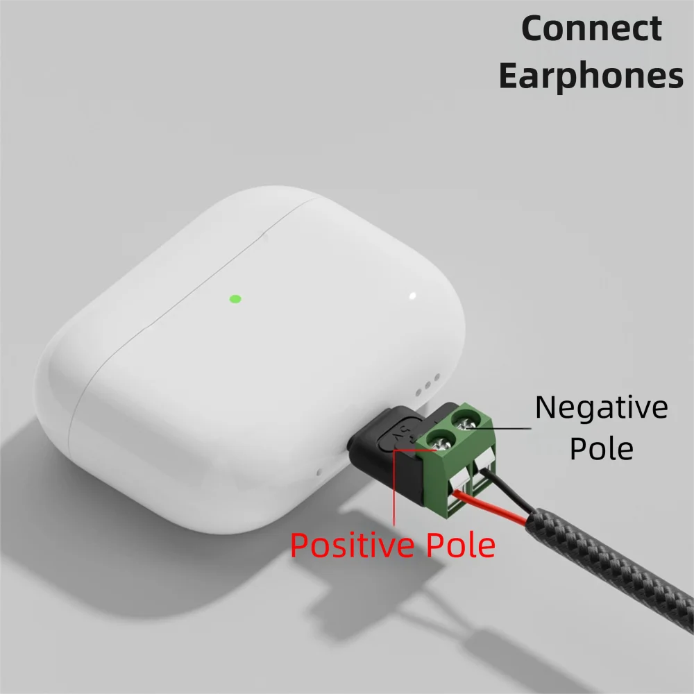 Lötfreier Stecker USB C auf 2Pin Terminal Adapter Typ-C auf 2 Pin – Bild 4