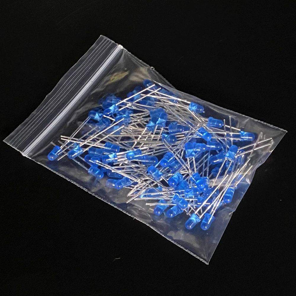 3 mm LED-Dioden, 3 mm, sortiertes Kit, Weiß, Grün, Rot (100 Stück) – Bild 5