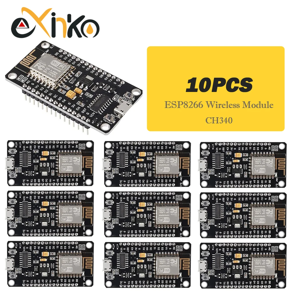 NodeMCU V3 ESP8266 ESP-12E WIFI Development Board CH340G Quadratische – Bild 2