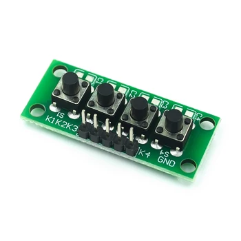 DIY Kit 1x4 4 unabhängige Tasten Tastatur Tastaturmodul Mcu für Arduino Student Class Design Abschlussprojekt