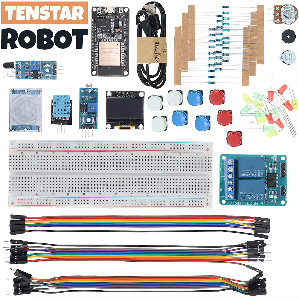 Basic Starter Kit für ESP32 ESP-32S WIFI Development Board für Arduino Project Learning Kit mit Tutorials