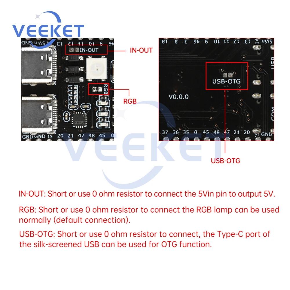 ESP32-S3 2,4 GHz WiFi Bluetooth Modul ESP32-S3-WROOM-1 N16R8 N8R2 – Bild 4