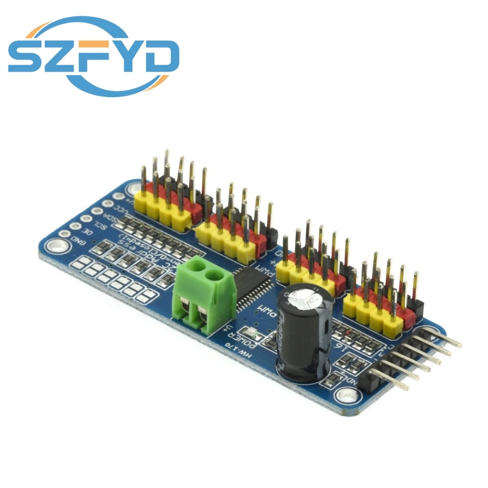 16-Kanal 12-Bit PWM Servo Shield Treiber I2C Schnittstelle PCA9685 – Bild 6