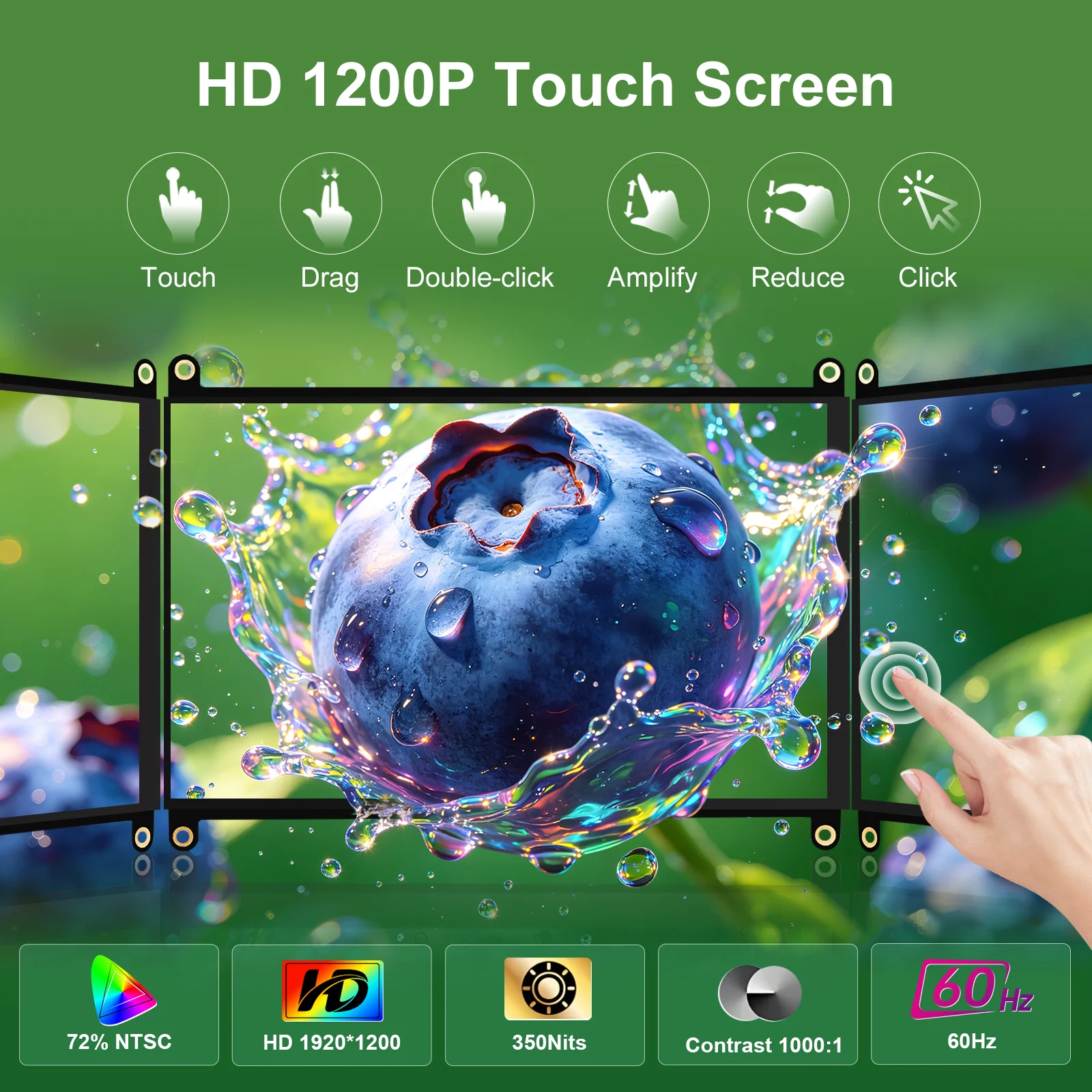 Raspberry Pi 5 7/8 Zoll Bildschirm, IPS TFT LCD HDMI Display – Bild 2