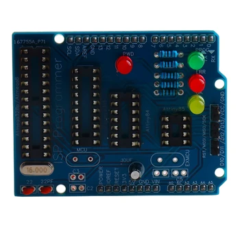 ATtiny13A ATtiny84 ATtiny85 ATtiny2313 ATMEGA328P AVR ISP Programmierplatine Lötset für Arduino Uno R3