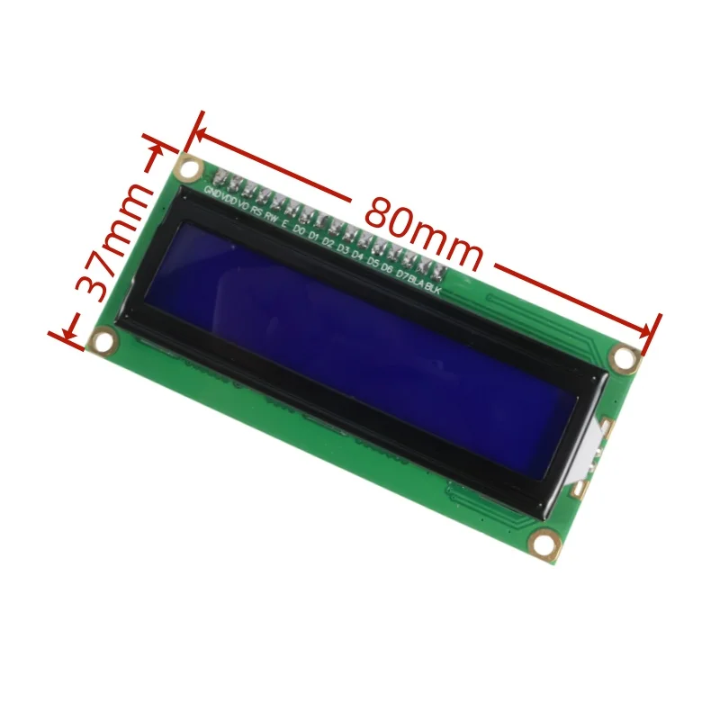LCD1602+I2C Modul Blauer / Gelbgrüner Bildschirm 16x2 Zeichen – Bild 6