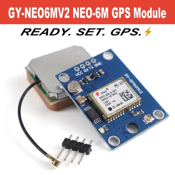 NEO6MV2 NEO-6M GPS-Modul mit Hoher Empfindlichkeit EEPROM Keramik-Antenne Hot Start für Drohne FPV Arduino
