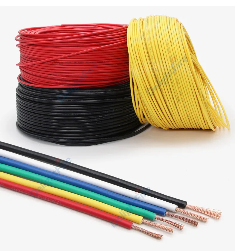 Mehrfarbiger elektrischer Draht, 14, 16, 18, 20, 22 AWG, flexibles – Bild 5