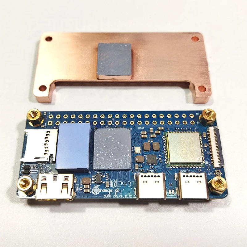 Orange Pi Zero 2W Kühlkörper-Schutzhülle aus reinem Kupfer, passives – Bild 2