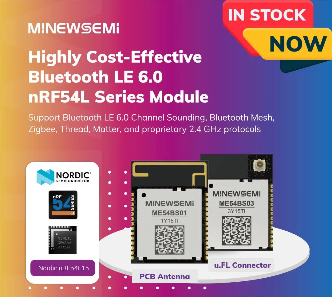 NRF54L15 Bluetooth 6.0 Transceiver BLE-Modul ME54BS03 1524KB – Bild 5