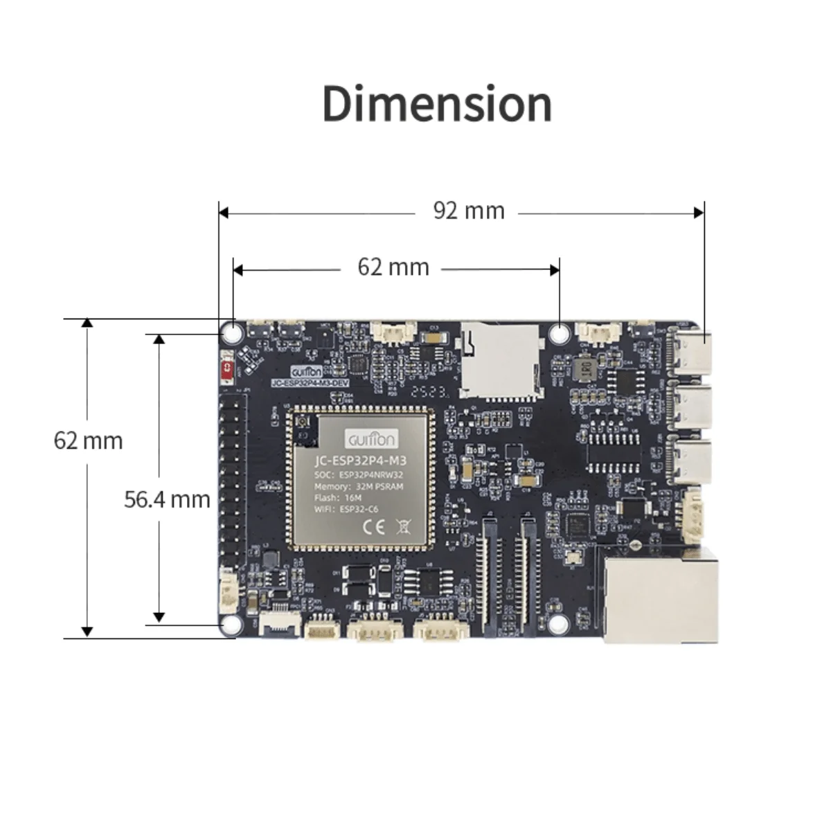 ESP32P4+ESP32-C6 Entwicklungsboard ESP32P4 Smart Board – Bild 6