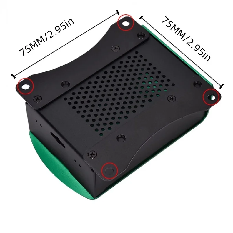 Raspberry Pi 4 Aluminium legierung Gehäuse Metel Box mit hängender – Bild 3