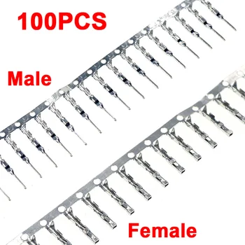 Dupont Stecker 2,54mm Jumper Draht Kabel Pin Stecker Terminal Weiblich Männlich Pin Stecker (100 Stück)