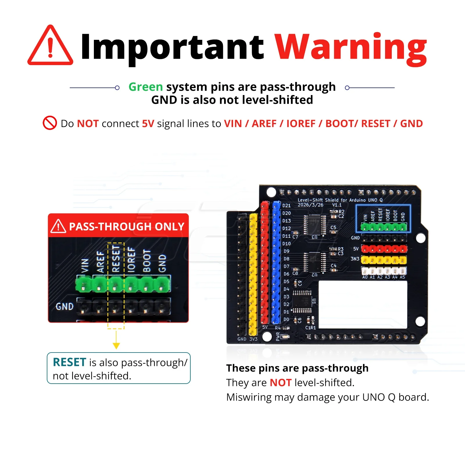 52Pi Level-Shift Shield für Arduino UNO Q – Bild 2