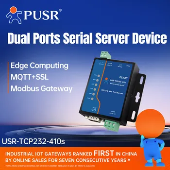 PUSR Serieller RS232 RS485 zu Ethernet Konverter Modbus RTU zu Modbus TCP Gateway Mit Edge Computing MQTT/SSL