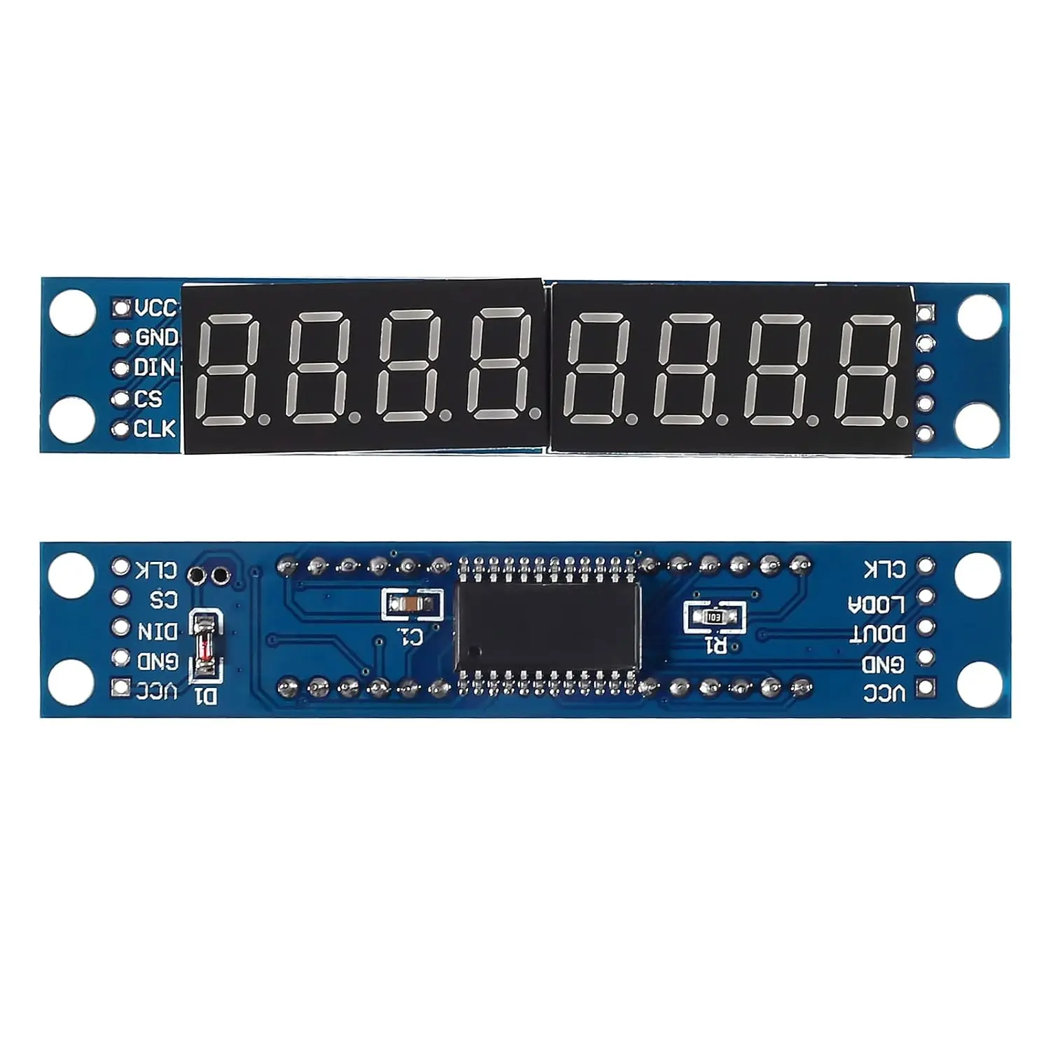 8-stelliges 7-Segment-MAX7219-Digitalsegmentmodul, sieben Abschnitte 8-Bit-LED-Anzeigröhre