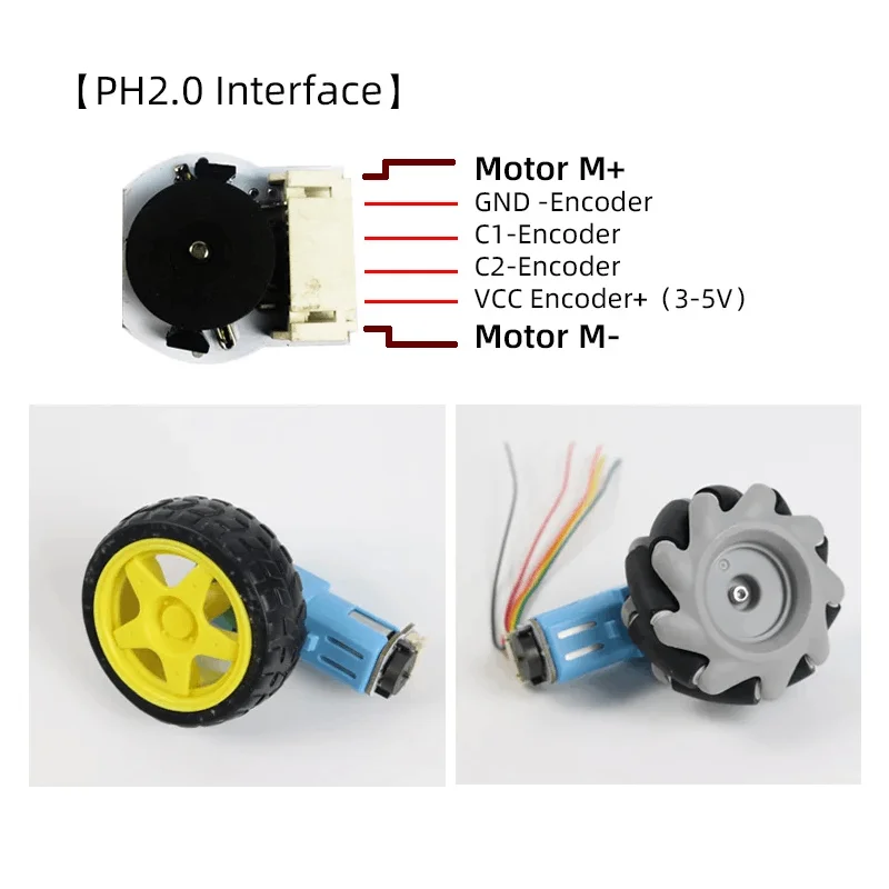 TT Motor DC 3-6V Getriebemotor Doppelwelle 200 U/min – Bild 4