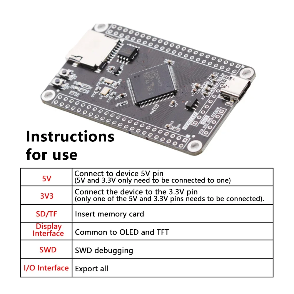 STM32F407VET6 PM32F407VGT6 STM32F407VGT6 Kernplatine – Bild 5