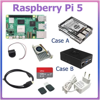 Raspberry Pi 5 2 GB 4 GB 8 GB RAM-Board-Computer 2,4 GHz Cortex-A76 CPU Optionales Gehäuselüfter-Netzteil