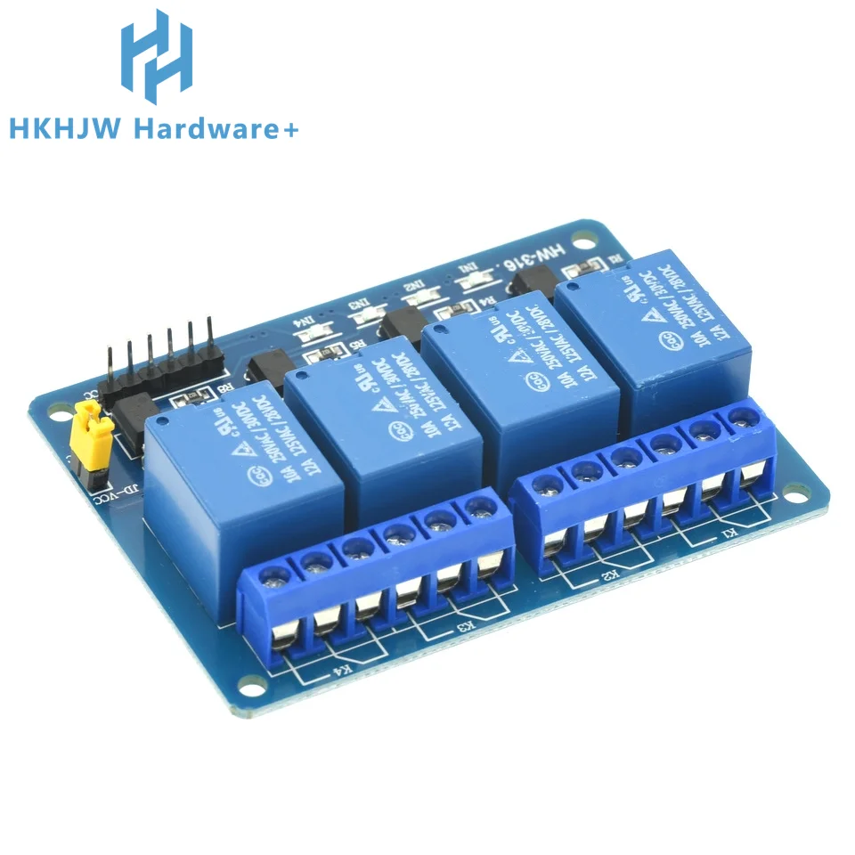 5V/12V 4-Kanal-Relaismodul - optoisolierter Relaisschutz für Arduino – Bild 3