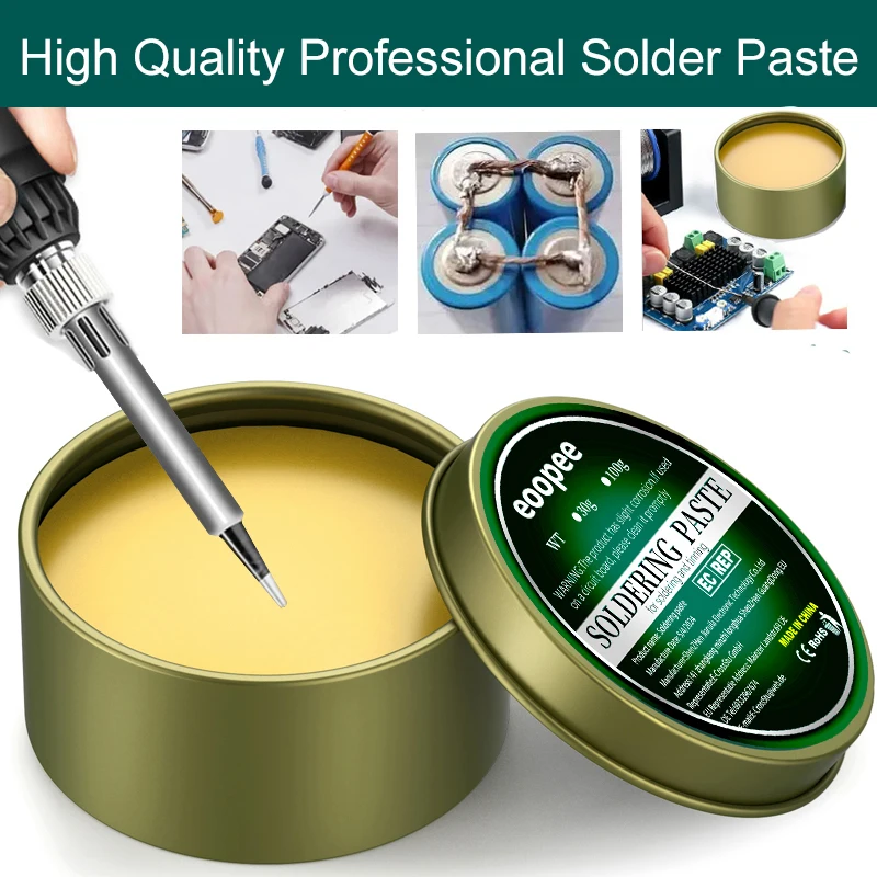 Lotpaste Flussmittel 100 g/500 g/30 g Kolophoniumpaste Lötflussmittel zum Löten elektronischer