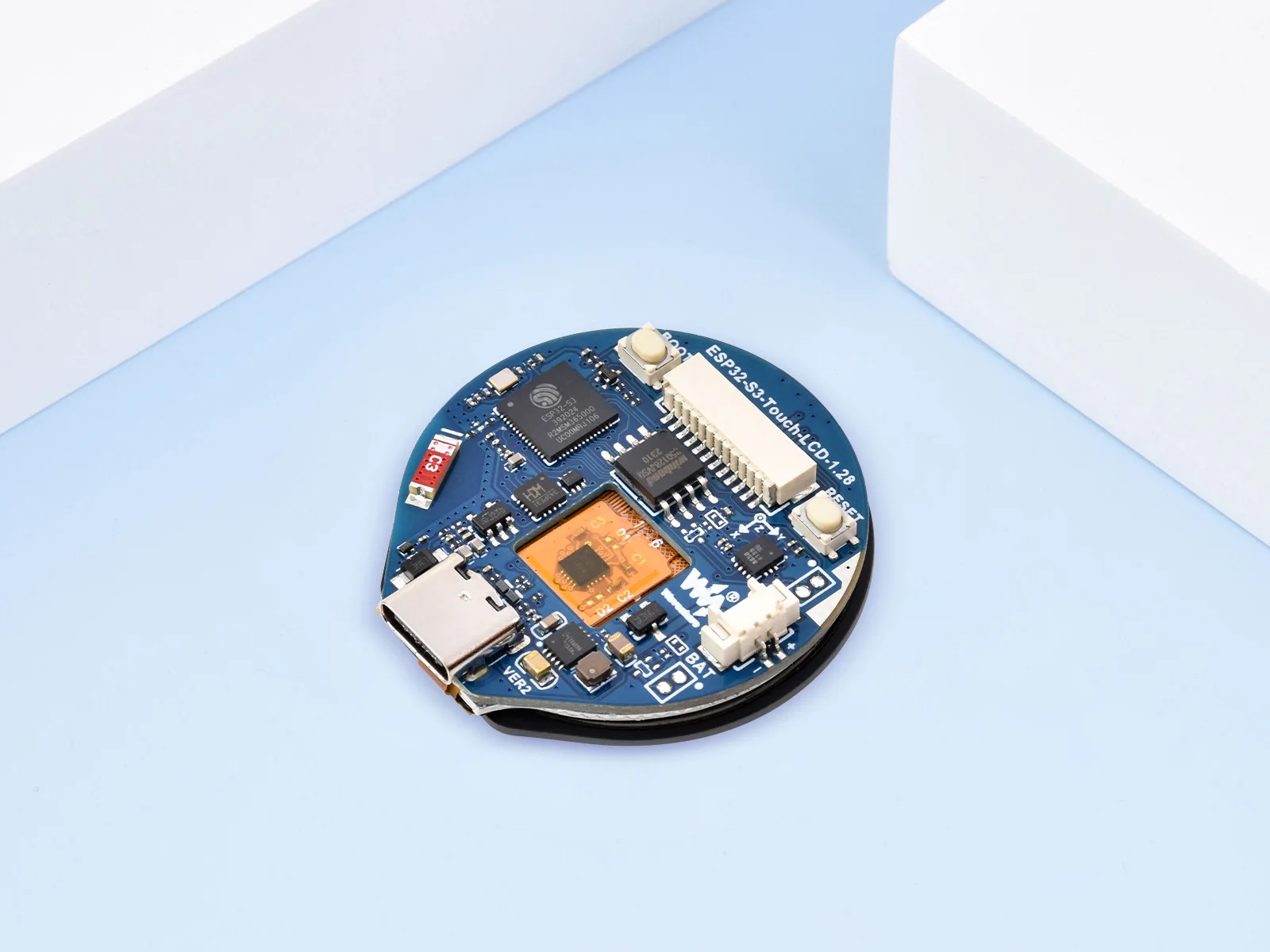 ESP32-S3 Entwicklungsboard mit 1,28 Zoll Rundem Touch-LCD, Kompakter – Bild 3