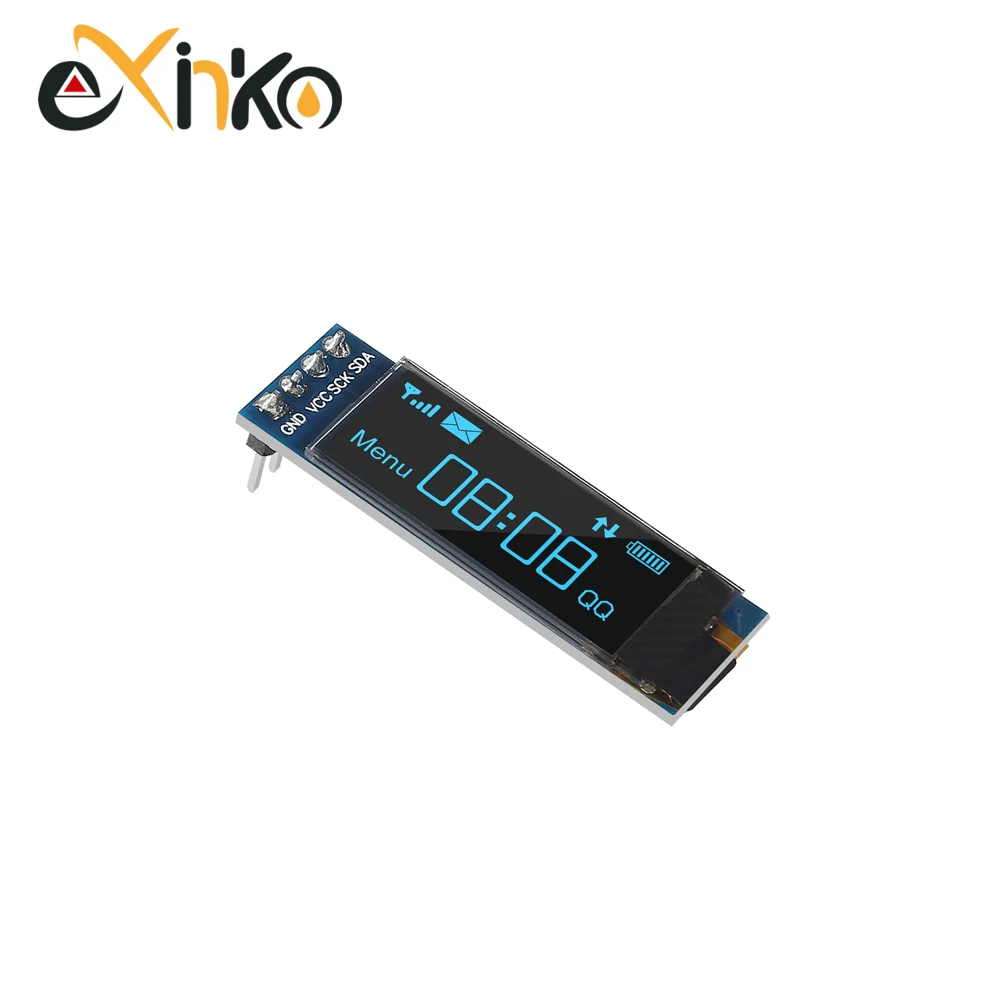 0,91 Zoll OLED-Display-Modul Weiß/Blau OLED 128X32 LCD LED-Display – Bild 4