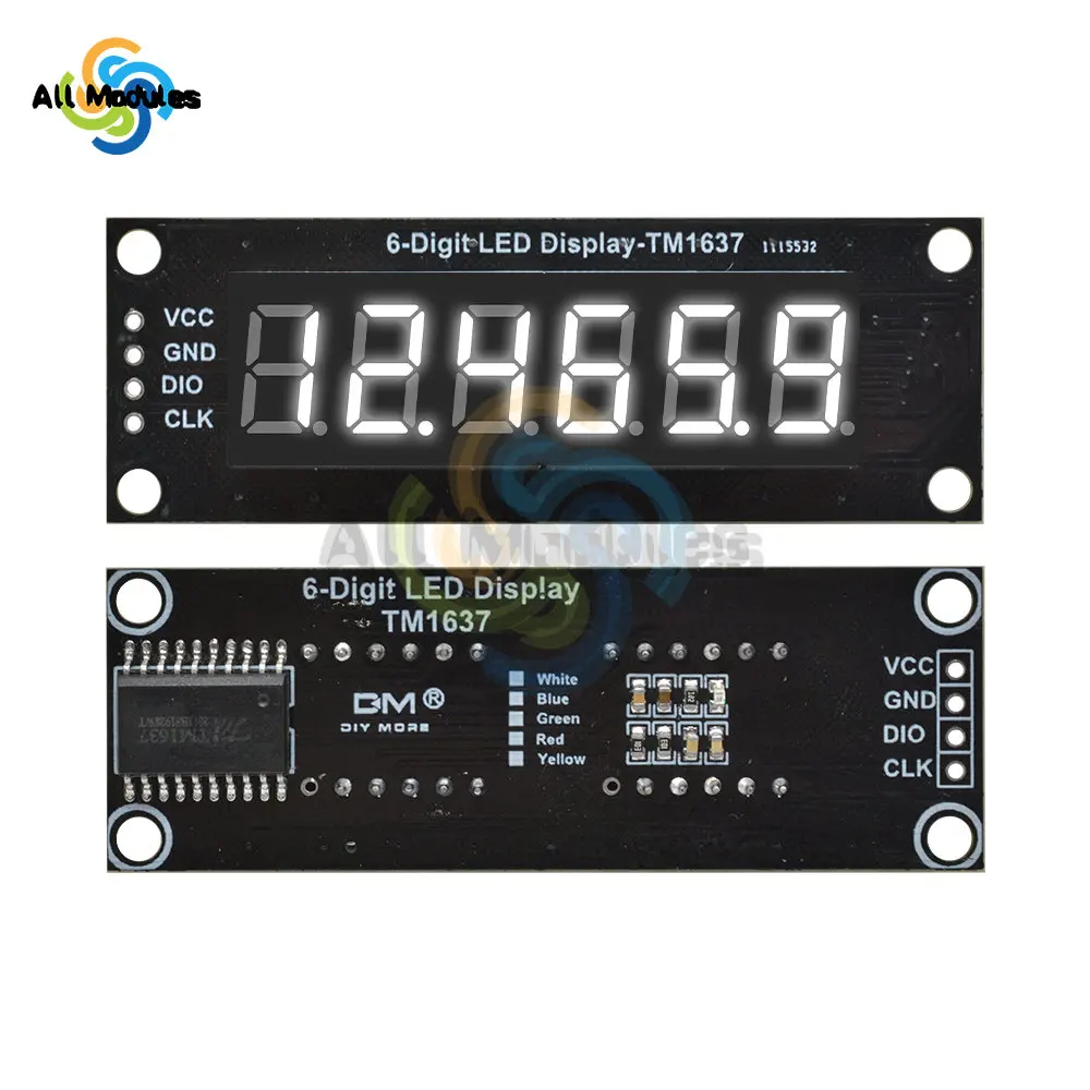 0,36 Zoll TM1637 Digitales LED-DIsplay, 6 Bits, 7 Segmente, digitales – Bild 6
