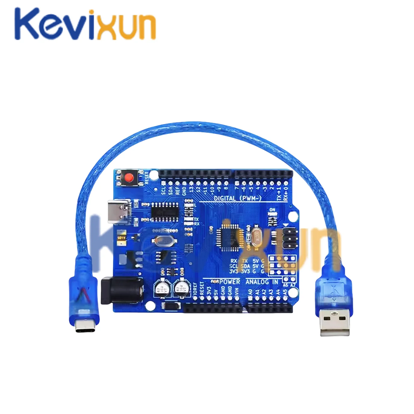 UNO R3 CH340G MEGA328P Chip für Arduino UNO R3 + USB/TYPE-C KABEL – Bild 5