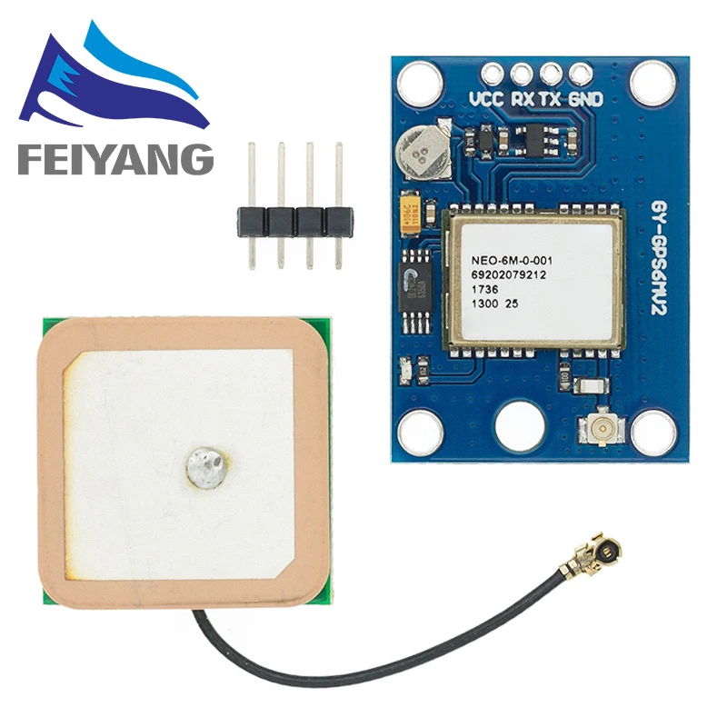 NEO-6M GPS-Modul GY-GPS6MV2 NEO6MV2 Eingebautes EEPROM APM2.5 Antenne 3V-5V RS232 TTL-Board für Arduino Flight