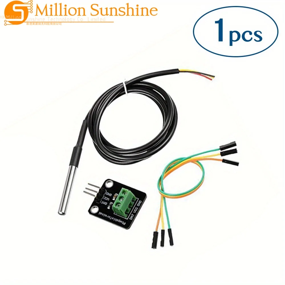 DS18B20 Digitales Temperatursensor-Modul-Kit mit 1M/3,2ft Sonde Hohe – Bild 3