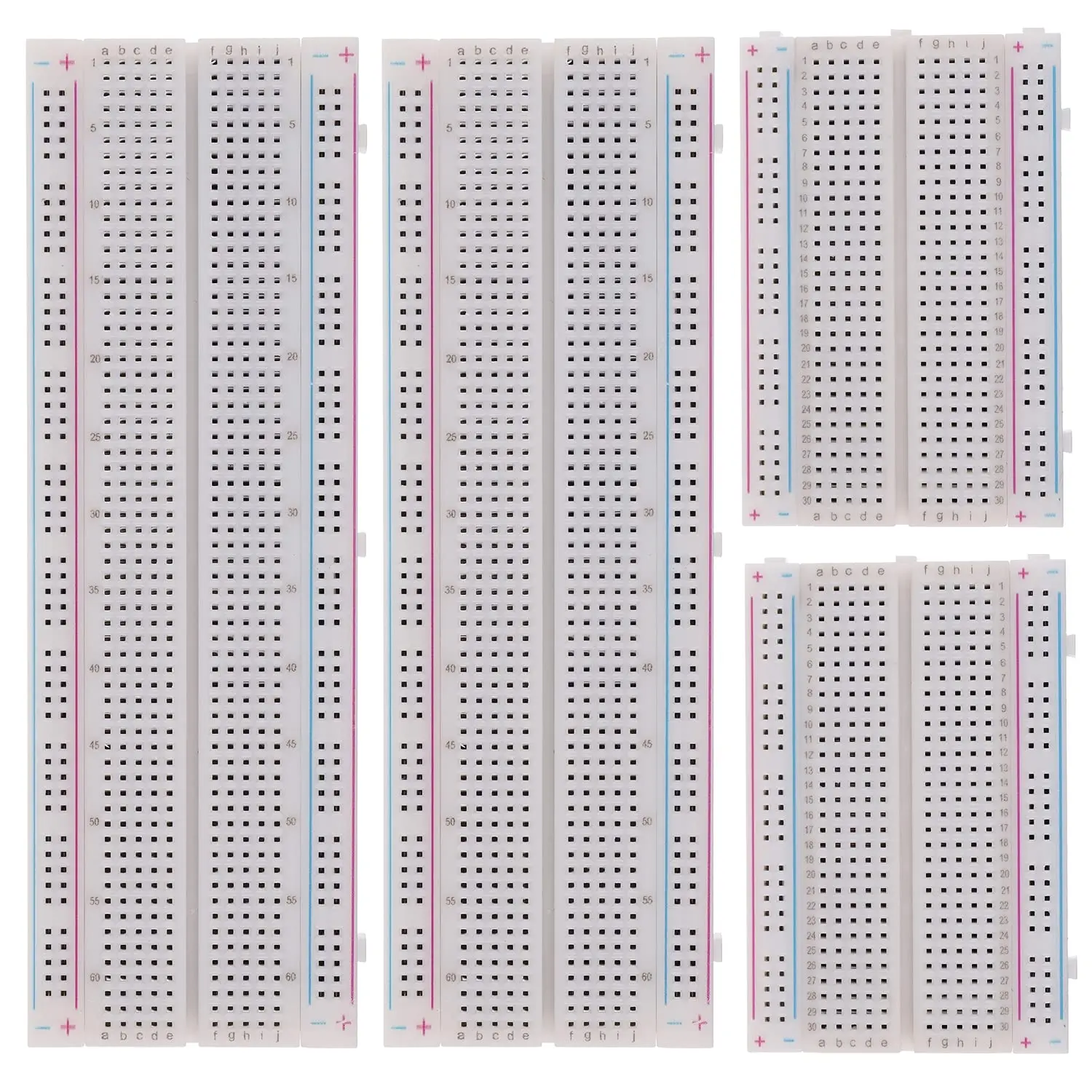 400/830 Punkte Breadboard 830 Punkte Breadboard MB-102 Lötfreie PCB-Testplatine 400-Loch-Breadboard MB102