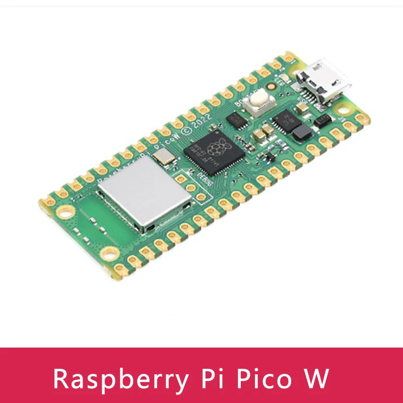 Raspberry Pi Pico W Drahtloses Entwicklungsboard mit WLAN, unterstützt MicroPython / C / C++, Dual-Core ARM